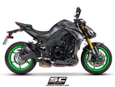 SC Project S1 Titanium Matt Black Slip-On Exhaust for Kawasaki Z1100