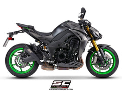 SC Project S1 Titanium Matt Black Slip-On Exhaust for Kawasaki Z1100