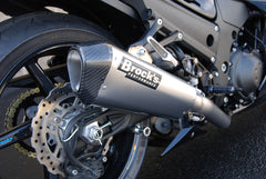 Brocks CT Single Full Exhaust System w/ 16" Muffler for Kawasaki ZX-14R