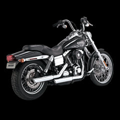 Vance & Hines Twin Slash 3" Slip-On Exhaust for Harley Davidson Dyna Street Bob 2010-17