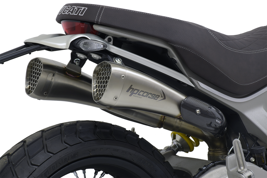 HP Corse Hydroform Corsa Short Slip-On Exhaust For Ducati Scrambler 1100