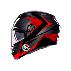 AGV K3 Striga Black/Grey/Red Helmet