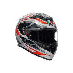 AGV K3 Space Matt White/Red Fluo Helmet