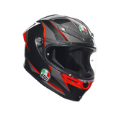 AGV K6 S Slashcut Black/Grey/Red Helmet