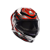AGV K6 S Reeval White/Red/Grey Helmet