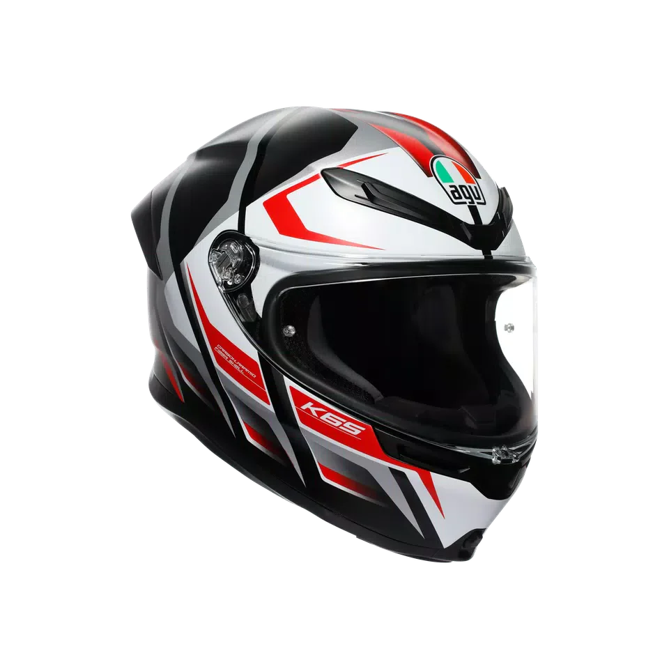 AGV K6 S Karve Matt Black/White/Red Helmet