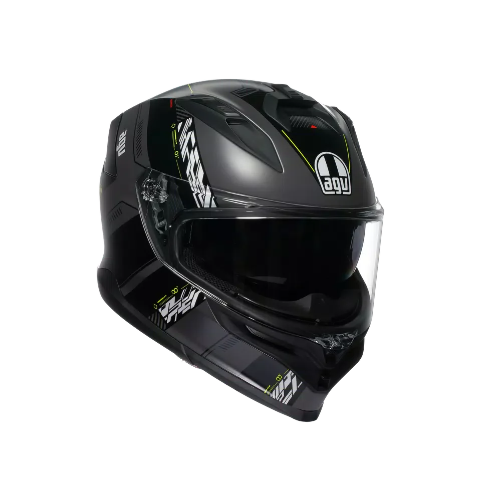 AGV K7 MPLK Kyber Matt Grey/Yellow Fluo Helmet