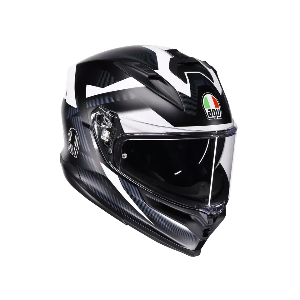 AGV K7 MPLK Glimpse Matt Black/White Helmet