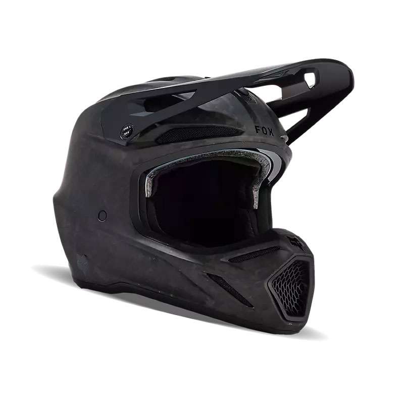 Fox V3 Rs Carbon Helmet Black Matt
