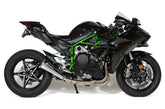Brocks Alien Head 2 Full Exhaust System Natural 14" Muffler for Kawasaki Ninja H2