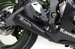 Brocks Alien Head 2 Full Exhaust System Black 14" Muffler for Kawasaki ZX-10R