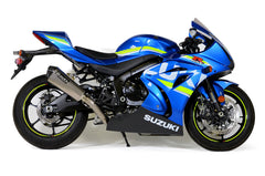 Brocks CT Single Full Exhaust System w/ 16" Muffler for Suzuki GSXR 1000