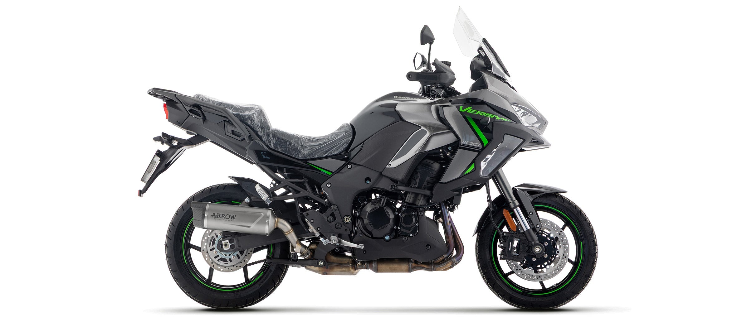 Arrow Indy Race EVO Titanium Slip-On Exhaust for Kawasaki Versys 1100