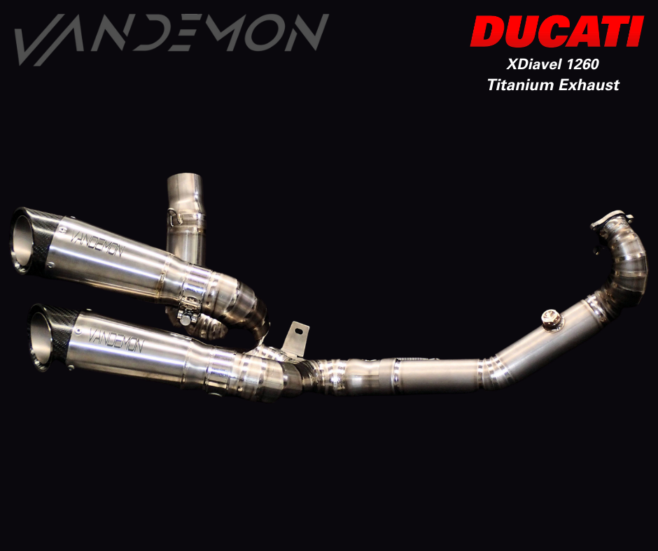 Ducati Diavel S 1260, X-Diavel 1260 Vandemon Titanium Exhaust System 2016-22