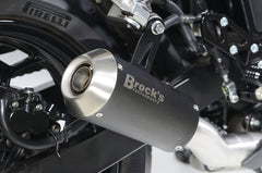 Brocks VZ9 Veloce Full Exhaust System with Electro-Black Muffler for Kawasaki Ninja 300