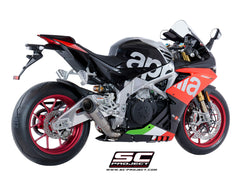 SC Project S1 Low Position Slip-On Exhaust for Aprilia RSV4 RR