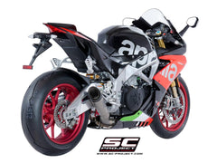 SC Project S1 Low Position Slip-On Exhaust for Aprilia RSV4 RR