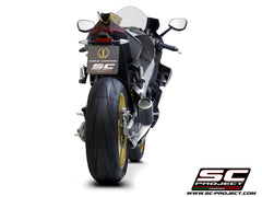 SC Project CR-T Low Position Slip-On Exhaust for Aprilia RSV4 2021-23