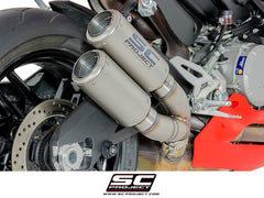 SC Project Twin CR-T Slip-On Exhaust for Ducati Panigale 959 2016-19
