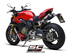 SC Project CR-T M2 2-1-2 Half Exhaust System for Ducati Streetfighter V4 2020