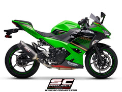 SC Project SC1-M Slip-On Exhaust for Kawasaki Ninja 400 2018-22