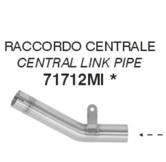 Arrow Exhaust Link Pipe for Kawasaki ZX-6R 2019-20