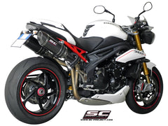 SC Project Oval Exhaust for TRIUMPH SPEED TRIPLE 1050 (2011-15)