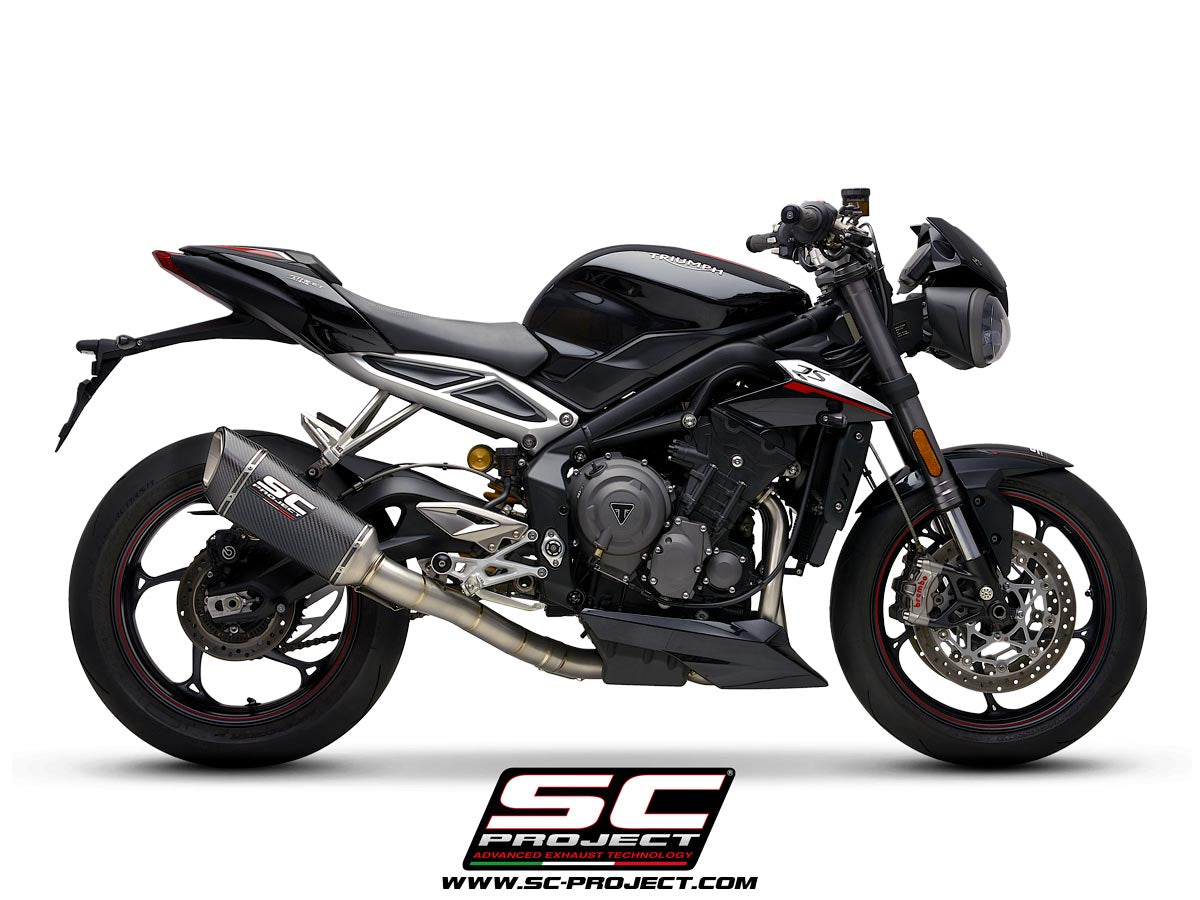SC Project SC1-R Full Exhaust System 3-1 for Triumph Street Triple RS 2020-22