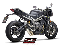 SC Project S1 Slip-On Exhaust for Triumph Street Triple RS 2020-22