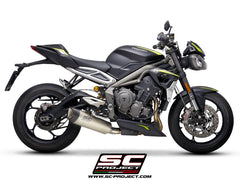 SC Project SC1-R Slip-On Exhaust for Triumph Street Triple RS 2020-22
