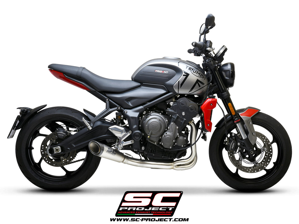 SC Project S1 Full Exhaust System for Triumph Trident 660 2021-23