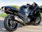 Brocks CT Single Full Exhaust System w/ 16" Muffler for Kawasaki ZX-14R
