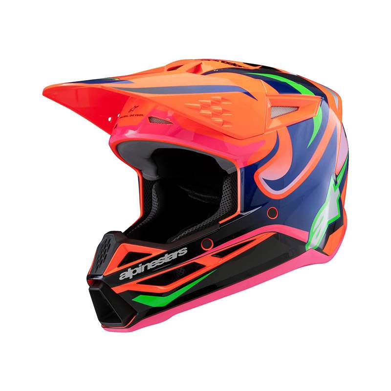 Alpinestars S-m3 Youth Deegan Helmet Orange Pink