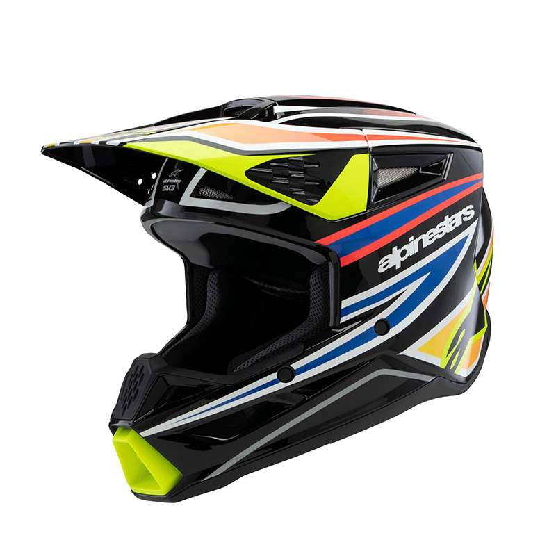Alpinestars S-m3 Youth Wurx Helmet Black Yellow
