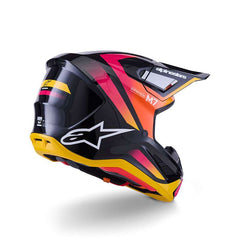 Alpinestars Sm7 Rise Helmet Black Yellow Pink