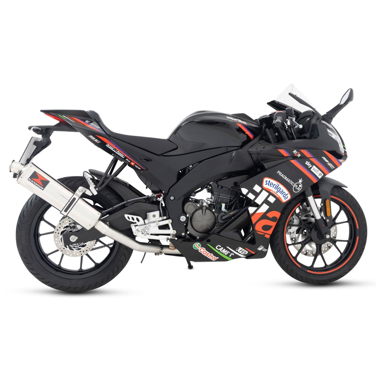 Aprilia RS 125 400mm oval silencer 400SS