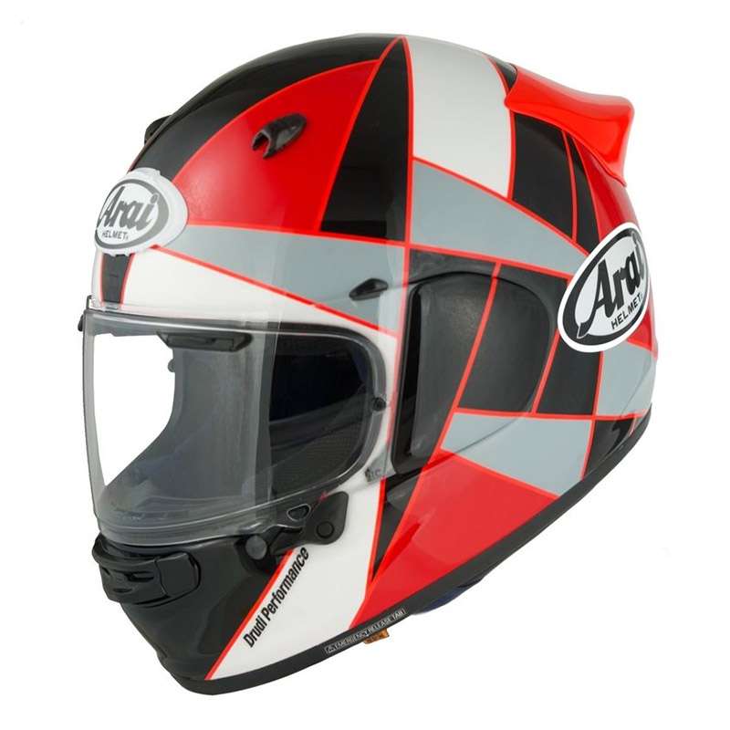 Arai Quantic Peak Helmet Red
