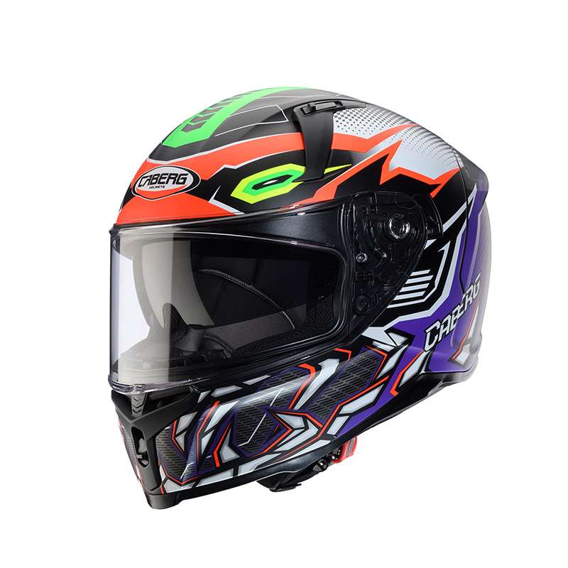 Caberg Avalon X Gurkha Helmet Green Purple Matt