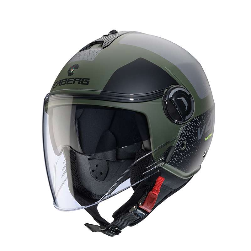 Caberg Riviera V4x Alpha Helmet Green Matt