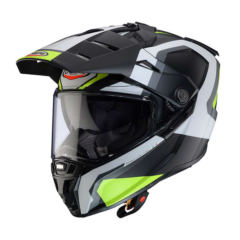 Caberg Tanami Scram Helmet Grey Yellow Matt