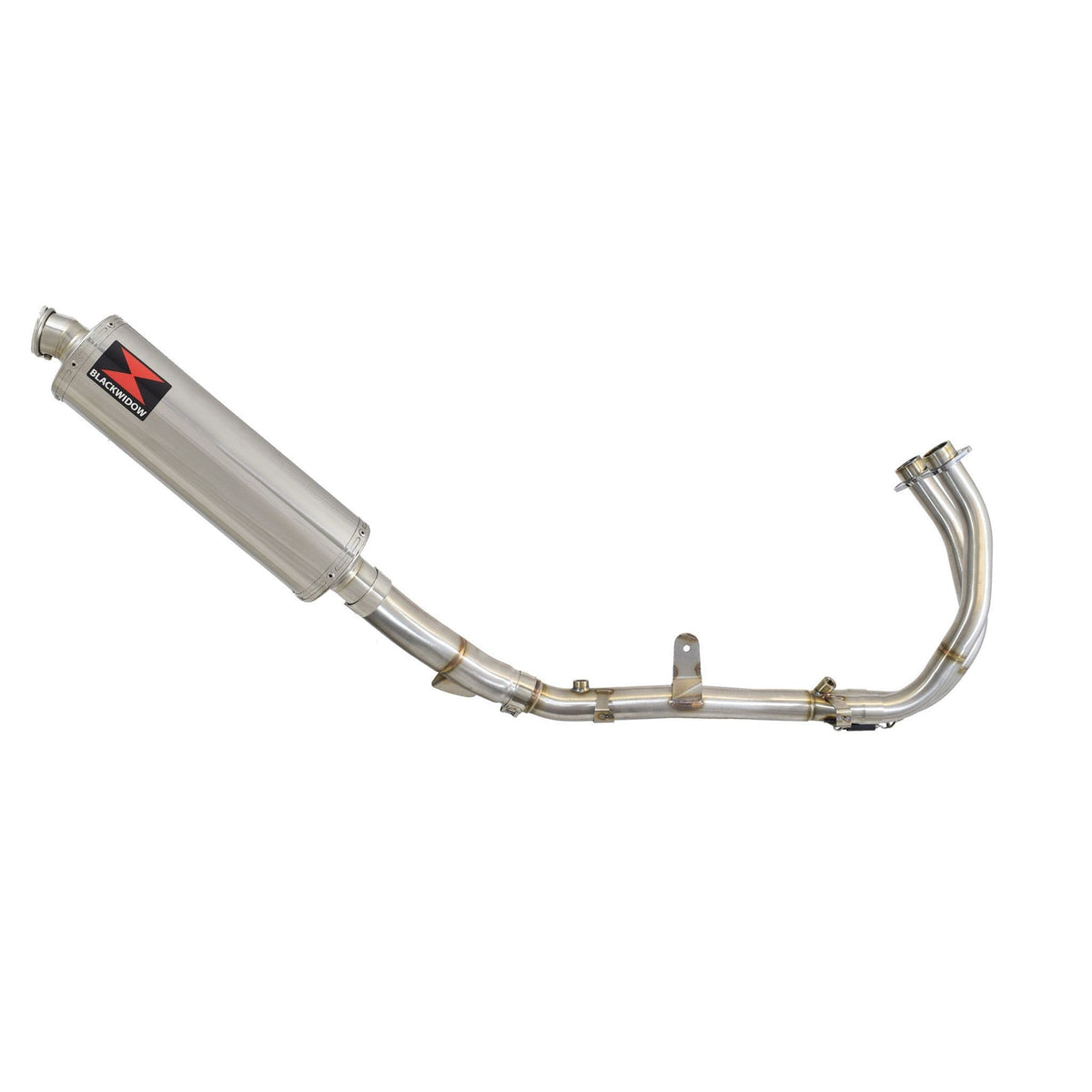 Performance Exhaust System 400mm Oval Stainless Silencer for Honda CB500 Hornet 2024-2026