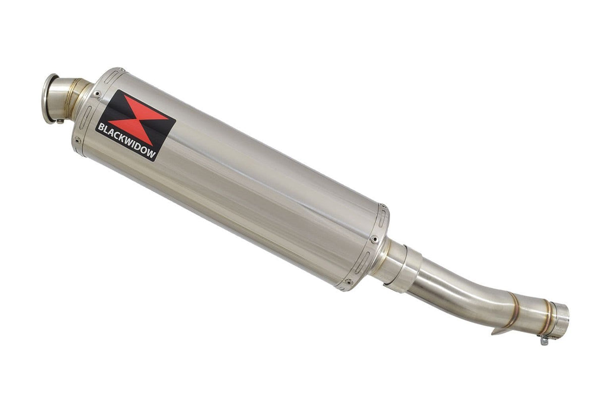 Exhaust Link Pipe & 400mm Round Stainless Silencer for Honda CB500X 2017-2019