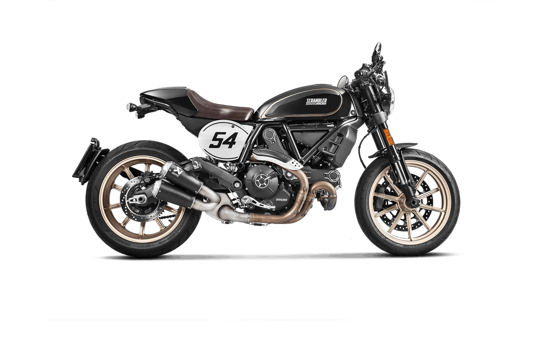 Akrapovic Titanium Slip-on Exhaust (with catalytic) for DUCATI SCRAMBLER CAFÉ RACER 2018
