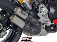 SC Project Twin CR-T Slip-On Exhaust for Ducati SuperSport 2021-25