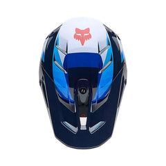 Fox V3 Fade Helmet White Blue