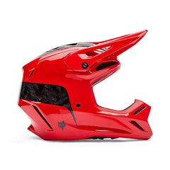 Fox V3 Rs Fracture Helmet Red Fluo