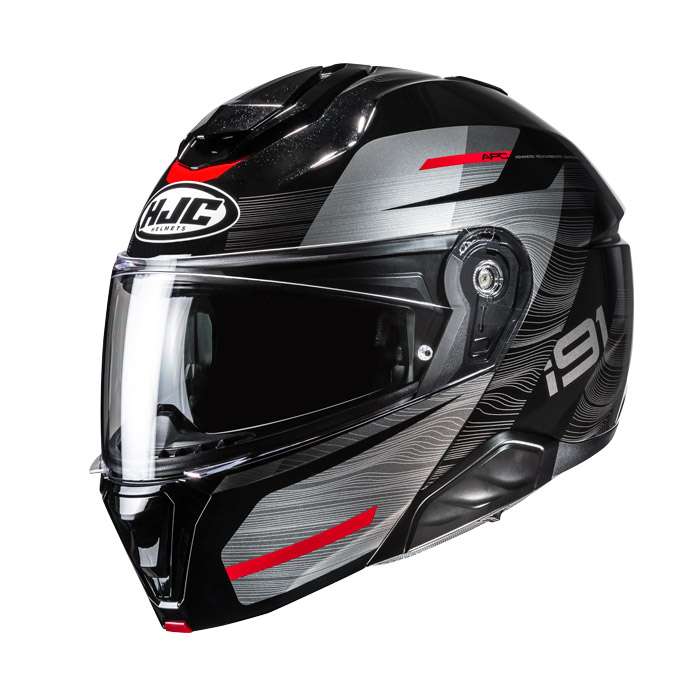 Hjc I91 Dusk Modular Helmet Red