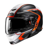 Hjc Rpha 91 Carbon Lagos Helmet Orange Matt