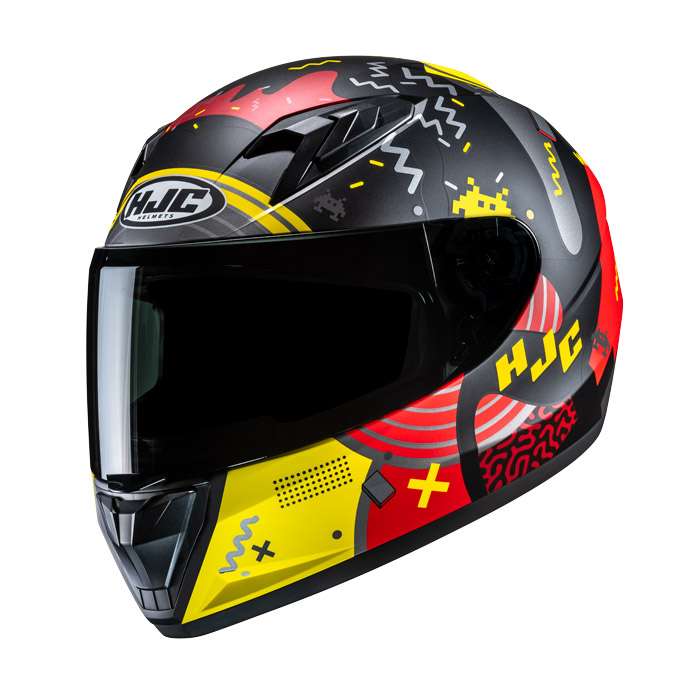 Hjc Y10 Mika Helmet Black Yellow
