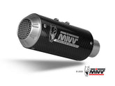 Mivv MK3 Carbon Slip-On Exhaust for BMW S1000RR 2019-22